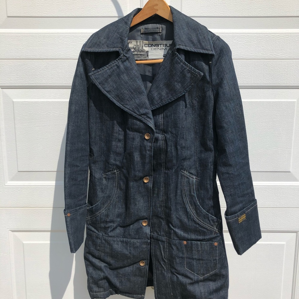 G Star Raw denim coat